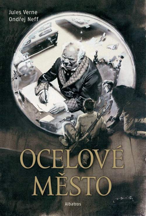 Ocelové město - Jules Verne, Ondřej Neff, Zdeněk Burian (ilustrátor)