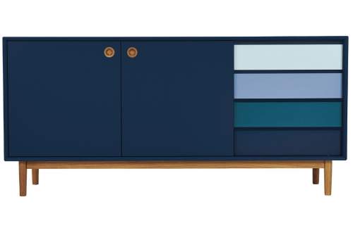 Tmavě modrá komoda Tom Tailor for Tenzo Color Box 170 x 80 cm