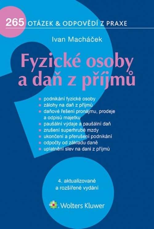 Fyzické osoby a daň z příjmů - Macháček Ivan