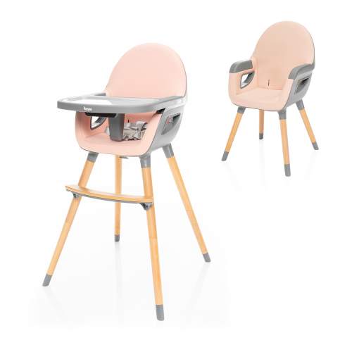 Jídelní židlička Zopa Dolce 2 - Blush Pink/Grey