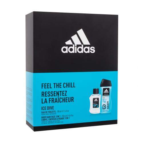 Adidas Adidas Ice Dive, Edt 100ml + 250ml Sprchový gél