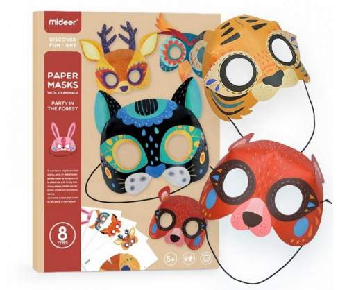 Mideer | Papírové party masky Zvířátka