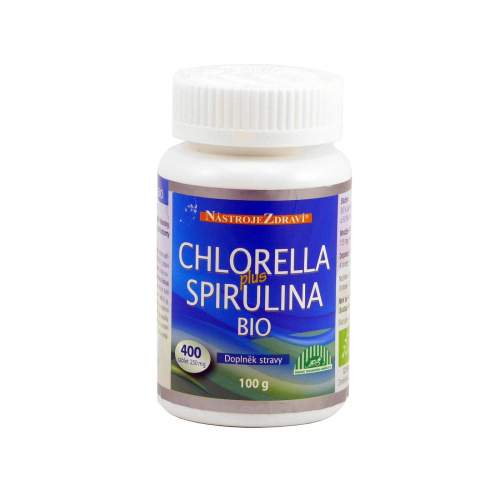 Nástroje zdraví Bio Chlorella plus Spirulina 100g