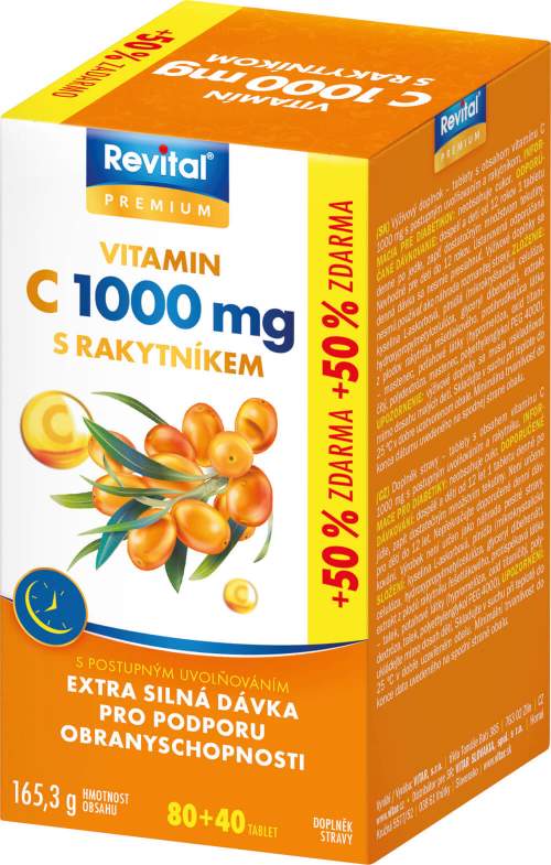 VITAR Vitamin C 1000mg+rakytník tbl.120