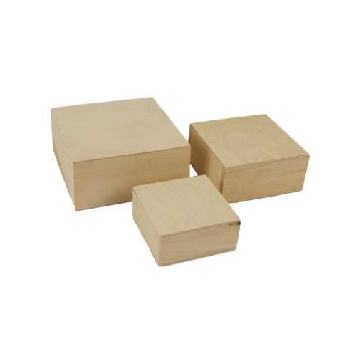 MOREX Sada dřevěných boxů 3ks 097072