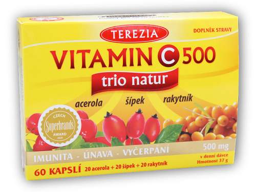 Terezia Vitamín C 500 trio natur 60 kapslí