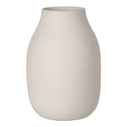 Porcelánová váza COLORA velká, krémová - Blomus