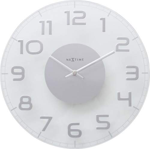 NeXtime Designové nástěnné hodiny 8817tr Nextime Classy round 30cm
