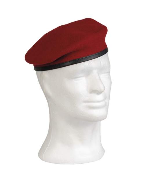 Baret vlněný BW CDO KORÁLOVĚ ČERVENÝ vel.55