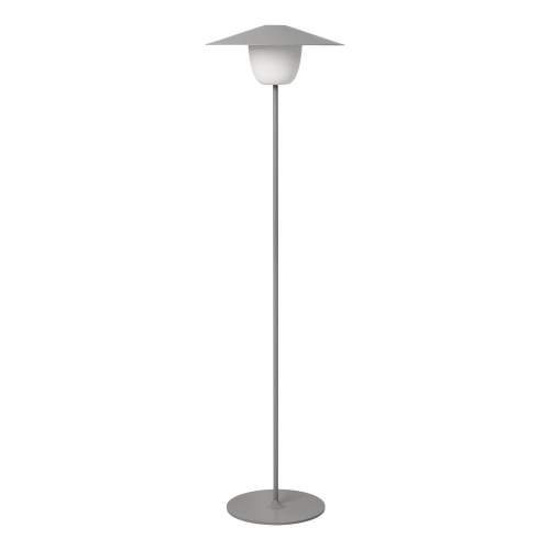 Přenosná stojací LED lampa Blomus vysoká šedá