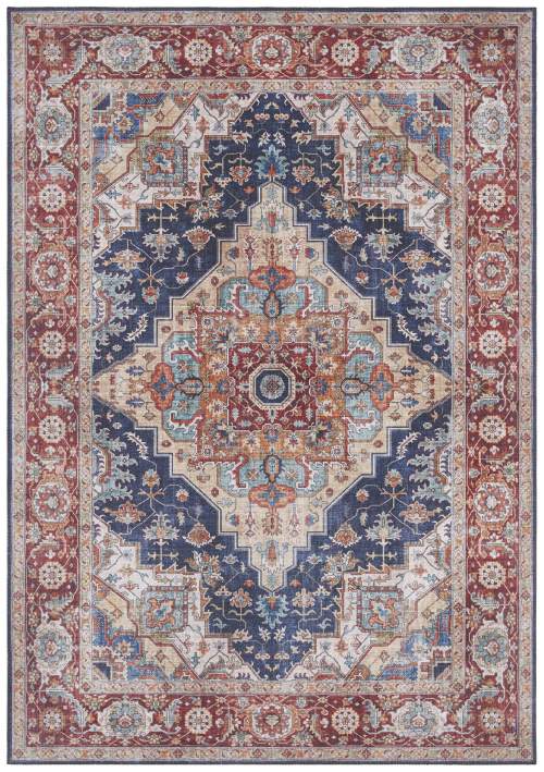 Nouristan  Hanse Home koberce Kusový koberec Asmar  Indigo/Blue - 80x150 cm Vícebarevná, Velké (190x270 cm a větší), Syntetický (umělý)