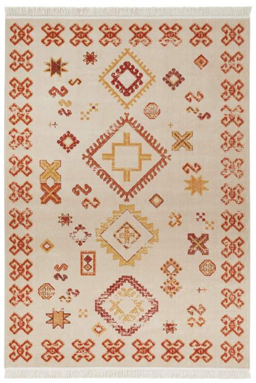 Nouristan  Hanse Home koberce Kusový koberec Sarobi 105126 Cream, Red - 160x230 cm