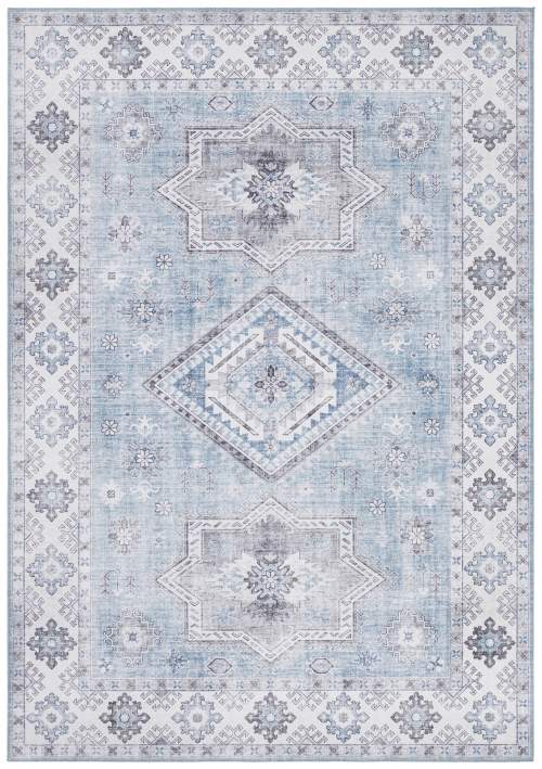 Nouristan Hanse Home koberce Kusový koberec Asmar  Brilliant/Blue - 160x230 cm Modrá, Střední (80x160 - 164x240), Syntetický (umělý)