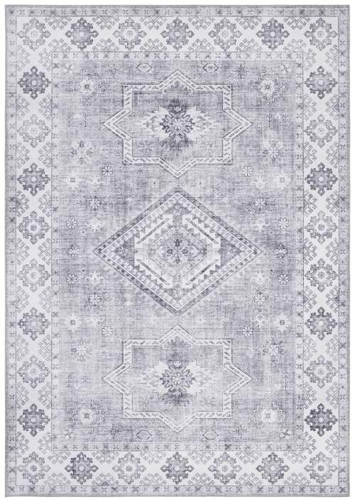 Nouristan Hanse Home koberce Kusový koberec Asmar 104011 Graphite/Grey Rozměr: 80x200