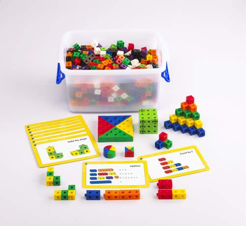 EDX Education Spojovací kostky 2cm  Třídní set (500 ks) / 2cm Linking Cube Classroom Set (500  pc)