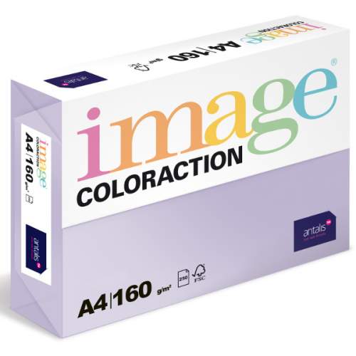 Antalis Barevný papír Image Coloraction A4 160g pastelově fialová, 250 ks