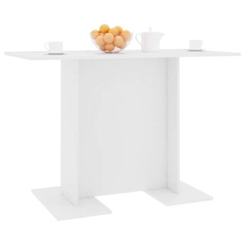 Jídelní stůl bílý 110 × 60 × 75 cm dřevotříska