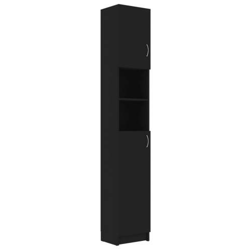 VIDA skříňka černá 32 × 25,5 × 190 cm