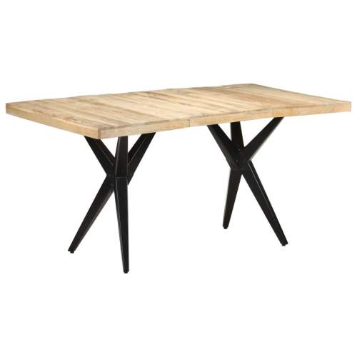 Jídelní stůl 160 x 80 x 76 cm hrubé mangovníkové dřevo