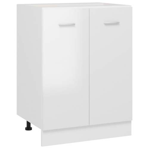 shumee Spodní skříňka bílá vysoký lesk 60 x 46 x 81,5 cm dřevotříska