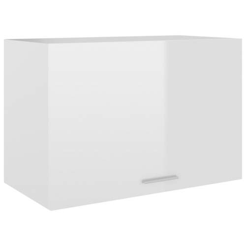Horní skříňka bílá vysoký lesk 60 × 31 × 40 cm dřevotříska