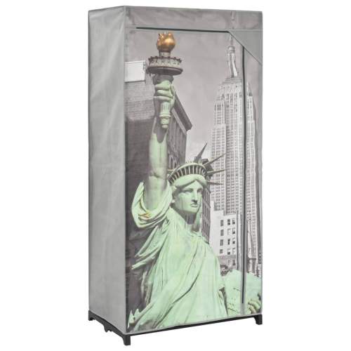 Šatní skříň New York 75 × 45 × 160 cm textil