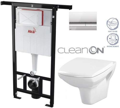 ALCAPLAST M1721 + WC CERSANIT CLEANON CARINA + SEDÁTKO