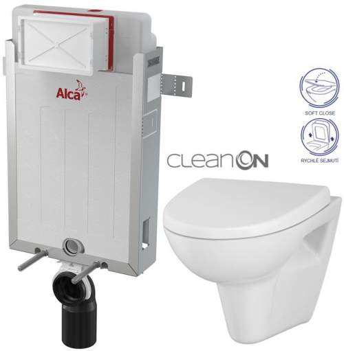 ALCAPLAST Renovmodul + WC CERSANIT CLEANON PARVA + SEDÁTKO