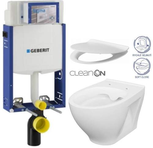 GEBERIT KOMBIFIX ECO, UP 320 + WC CERSANIT CLEANON MODUO + SEDÁTKO