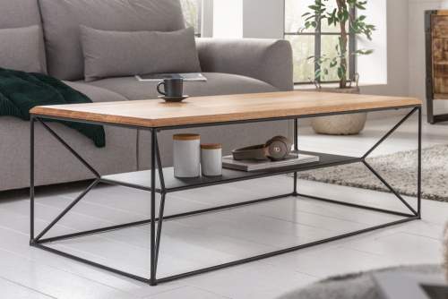 Noble Home Přírodní dubový konferenční stolek Nouvel, 110 cm