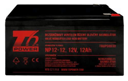 T6 Power NP12-12, 12V, 12Ah (T6UPS0030)