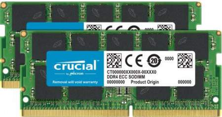 Crucial 16GB DDR4 2400 MT/s Kit 8GBx2 SODIMM 260pin pro Mac