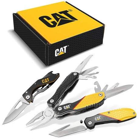 Caterpillar  | Dárková sada - multifunkční nástroj, nůž a otvírák 240126IZ