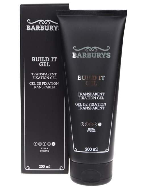 BARBURYS Build It Gel 200ml extra silný fixační gel na vlasy