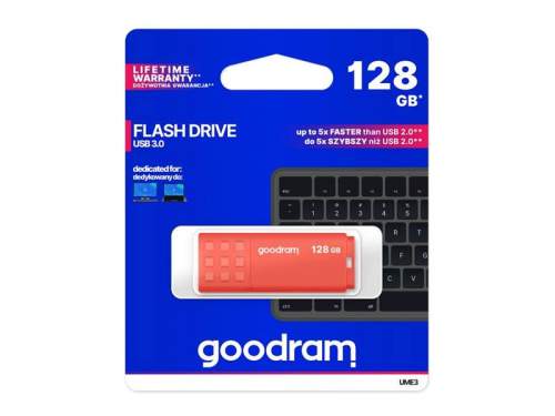 GOODRAM USB 3.0 128GB oranžová