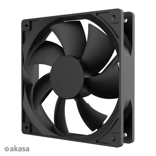 AKASA ventilátor Smart Black, 12cm fan, HD bearing - AK-FN120