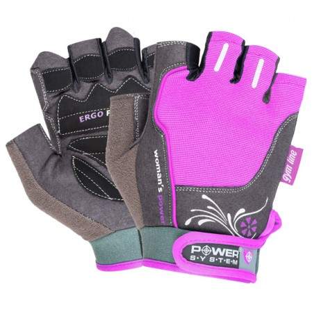 POWER SYSTEM Fitness rukavice WOMANS POWER fialové Velikost: S