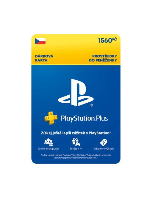 SONY ESD CZ - PlayStation Store el. peněženka - 1560 Kč - SCEE-CZ-00156000