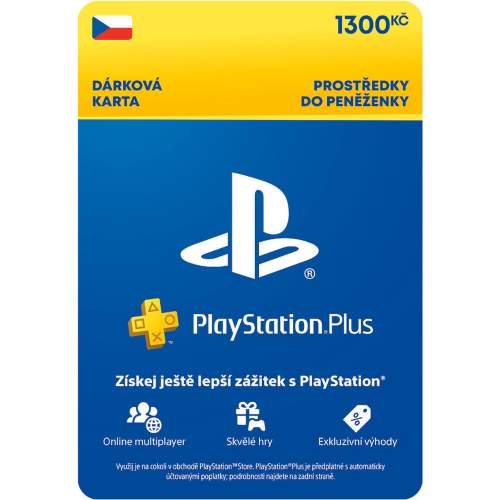 SONY ESD CZ - PlayStation Store el. peněženka - 1300 Kč - SCEE-CZ-00130000