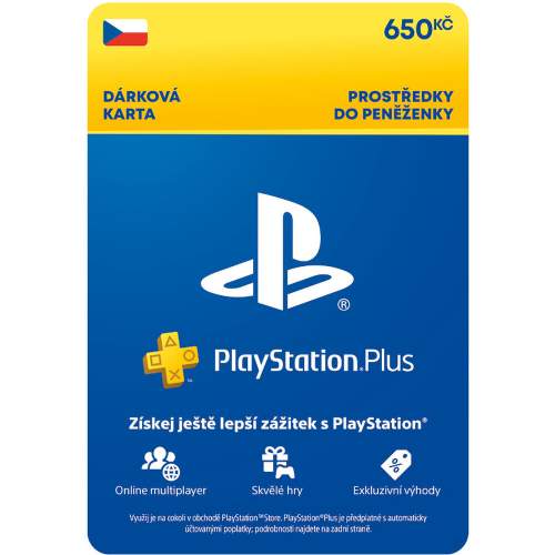 SONY ESD CZ - PlayStation Store el. peněženka - 650 Kč - SCEE-CZ-00065000
