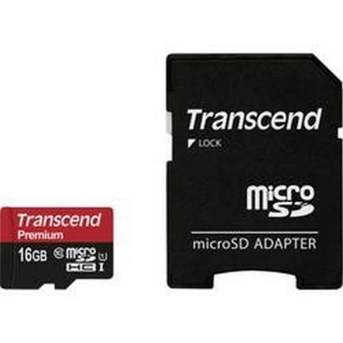 Transcend Micro SDHC UHS-I karta 16GB Class 10 vč. Adaptéru - TS16GUSDU1