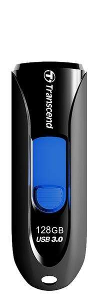TRANSCEND 128GB JetFlash®790, USB 3.1 (R:90/W:40 MB/s) černá/modrá