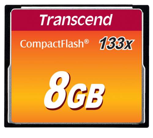 TRANSCEND Compact Flash 8GB (133x) TS8GCF133