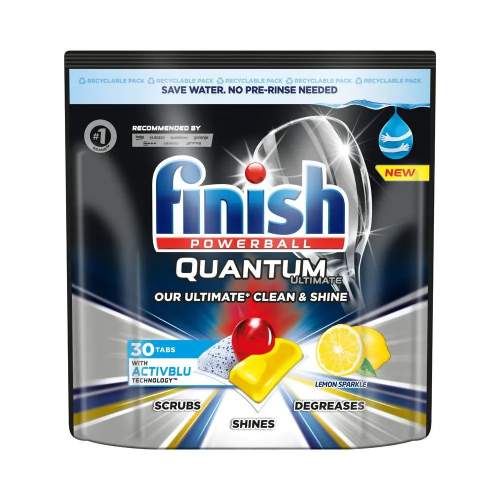 Finish Quantum Ultimate - kapsle do myčky nádobí Lemon Sparkle 30 ks