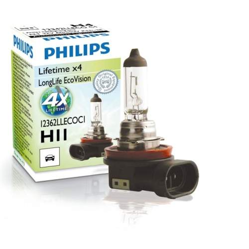 Philips žárovka H11 LongLife EcoVision 12V 12362LLECOC1