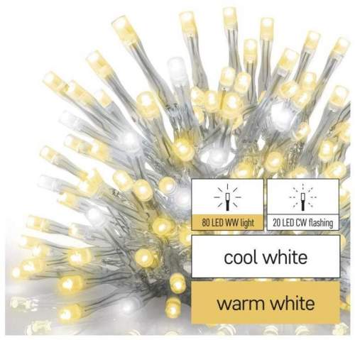EMOS Standard LED spojovací řetěz blikající – rampouchy, 2,5 m
