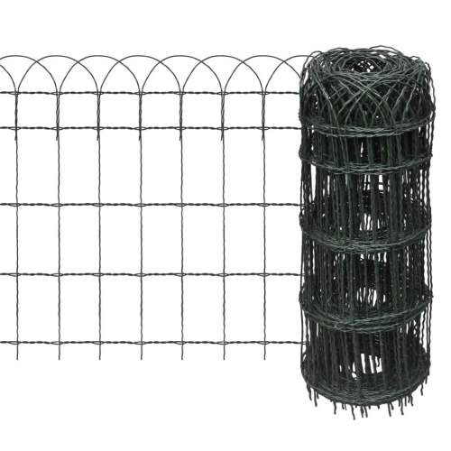 Zahradní plot práškované železo 25 × 0,65 m