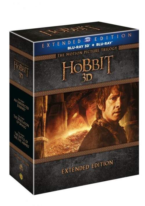 Hobit kolekce 1.-3. 15BD (3D+2D) - prodloužené verze [DVD, Blu-ray]