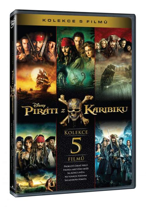 Piráti z Karibiku 1.-5. - kolekce 5 DVD