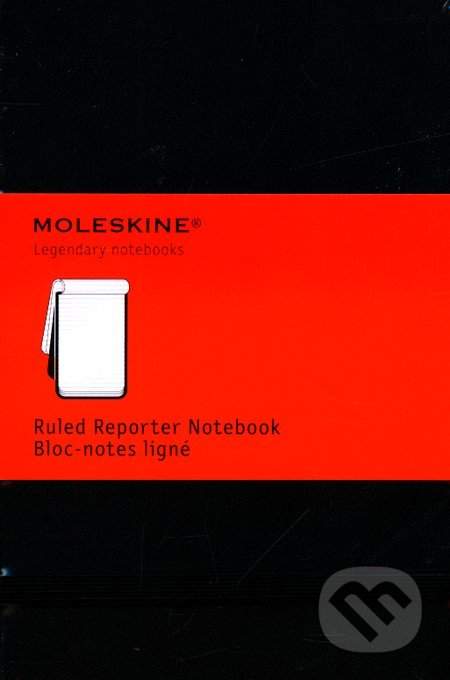 Moleskine - malý linajkový reportérsky zápisník (čierny) - Moleskine